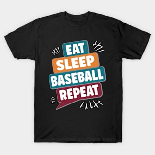 Eat Sleep Baseball Repeat T-Shirt